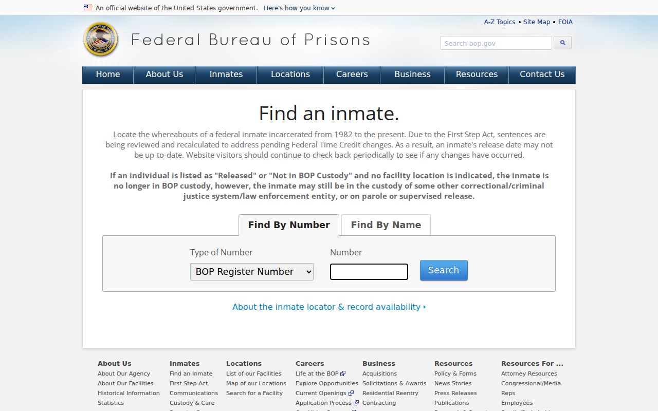 Lincoln County criminal history federal custody locator