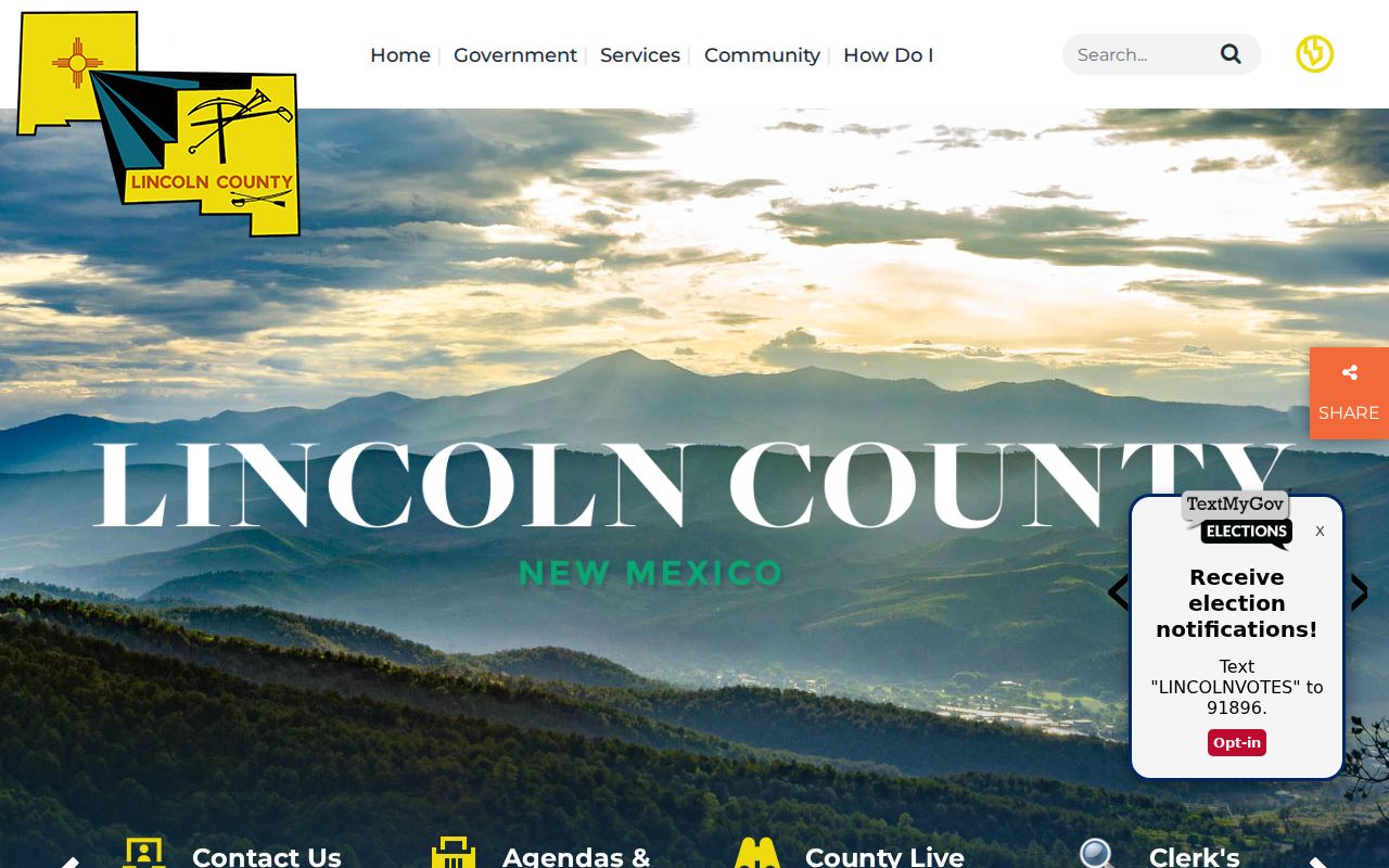 Lincoln County criminal history government records homepage
